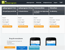 Tablet Screenshot of mit-loebeprogram.dk